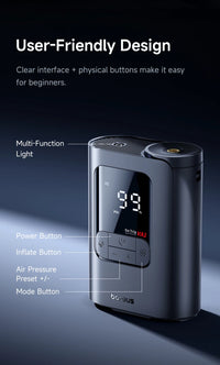 Gonfleur de Pneu Baseus GoTrip VA1 Pro et Max 7500 mAh