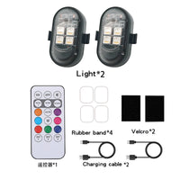 Éclairage d'Ambiance LED Sans Fil Rechargeable Voiture RGB