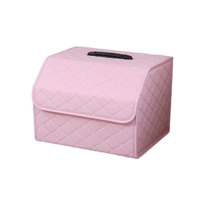 Boîte de Rangement de Coffre Voiture Pliable Cuir