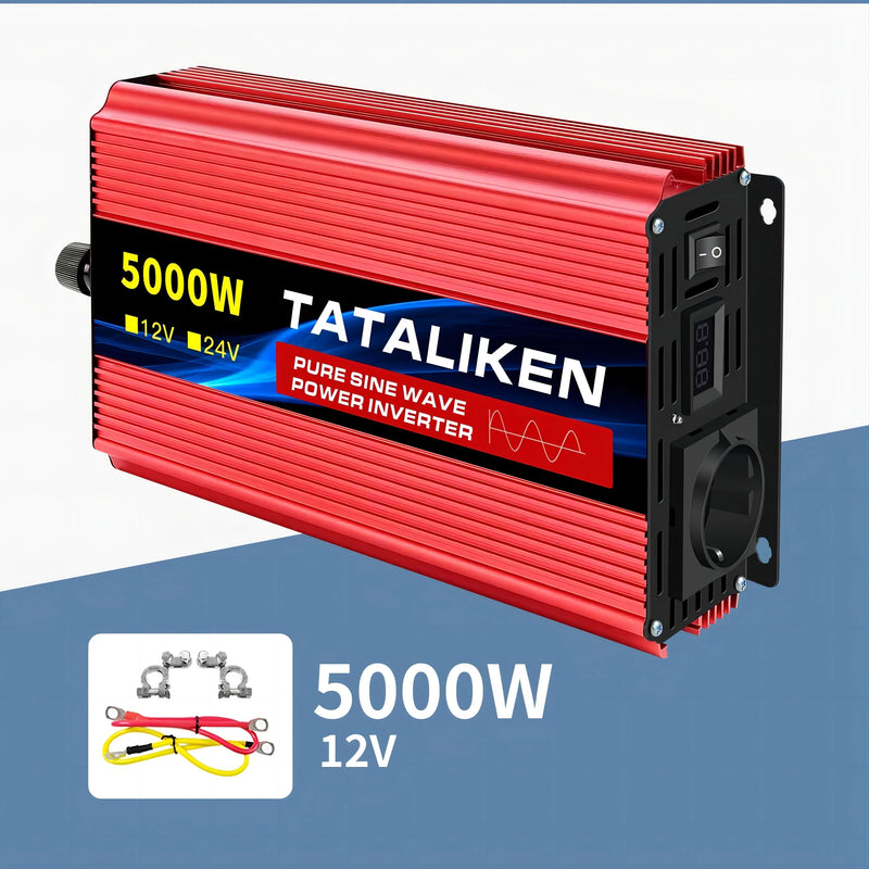 Convertisseur Pur Sinus 12V 24V 220V Voiture 1000 à 8000 W