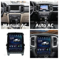 Autoradio Android 14 Ford Ranger Everest 2015-2021 Écran Vertical 12,1 pouces CarPlay GPS