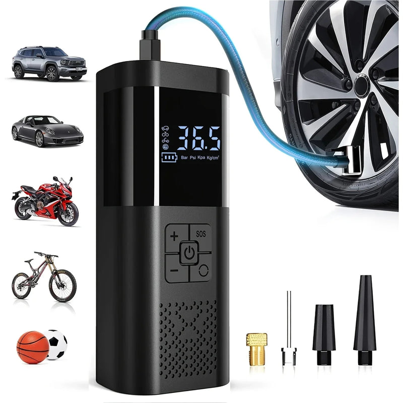 Gonfleur de Pneu Sans Fil 150 PSI Écran Numérique