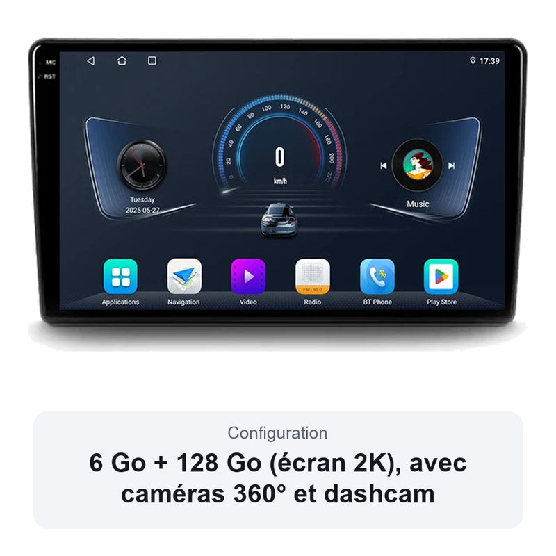 Autoradio CarPlay Citroën C4 Grand Picasso 2006-2013 Android Écran Tactile