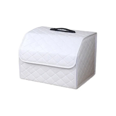 Boîte de Rangement de Coffre Voiture Pliable Cuir