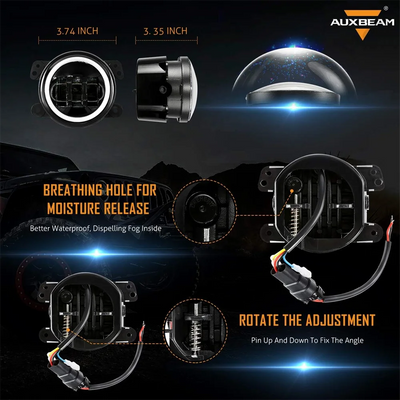 Antibrouillards LED DRL Jeep Wrangler JK Dodge Charger