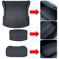 Tapis de Coffre Avant et Arrière Tesla Model 3 Highland 2024 TPE Étanche