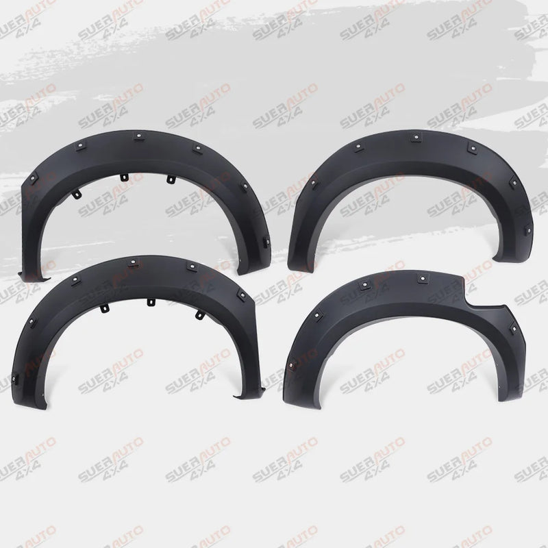 Élargisseurs d'Ailes Style Poche Toyota Hilux Vigo SR SR5 2005-2014 Noir Mat, Jeu de 4 Pièces