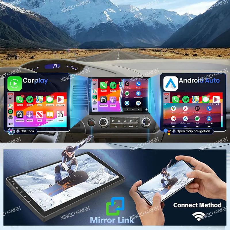Autoradio Android 17 Chevrolet Camaro 2015-2023 Écran QLED 9 pouces CarPlay Qualcomm GPS 4G