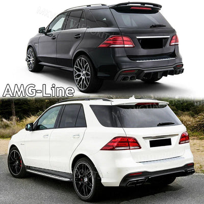 Diffuseur Arrière Mercedes GLE W166 Noir