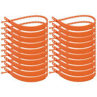 Schneeketten fürs Auto, breite Gurte, schwarz-orange