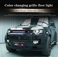 Calandre LED Dynamique Land Rover Defender 90 110 2020-2025 Bandeau Multicolore