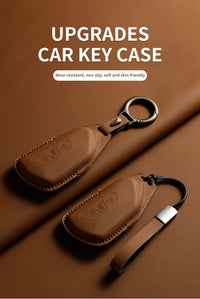 Étui de Protection Clé Cuir Volkswagen Golf 8 ID.3 ID.4 Skoda Octavia 4 Seat Leon 4 Cupra Formentor
