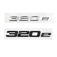 Emblème de Coffre BMW Lettres 316e, 318e, 320e, 330e, 530e, 740e, Noir Brillant ou Argent