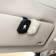 Clip Porte-Lunettes de Pare-Soleil Cuir Peugeot 206 308 3008
