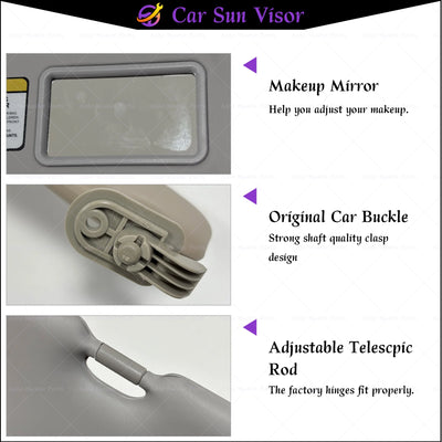 Pare-Soleil Hyundai Accent Verna 2011-2015 avec Miroir