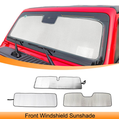 Pare-Soleil Pare-Brise Jeep Wrangler TJ JK JL et Gladiator JT