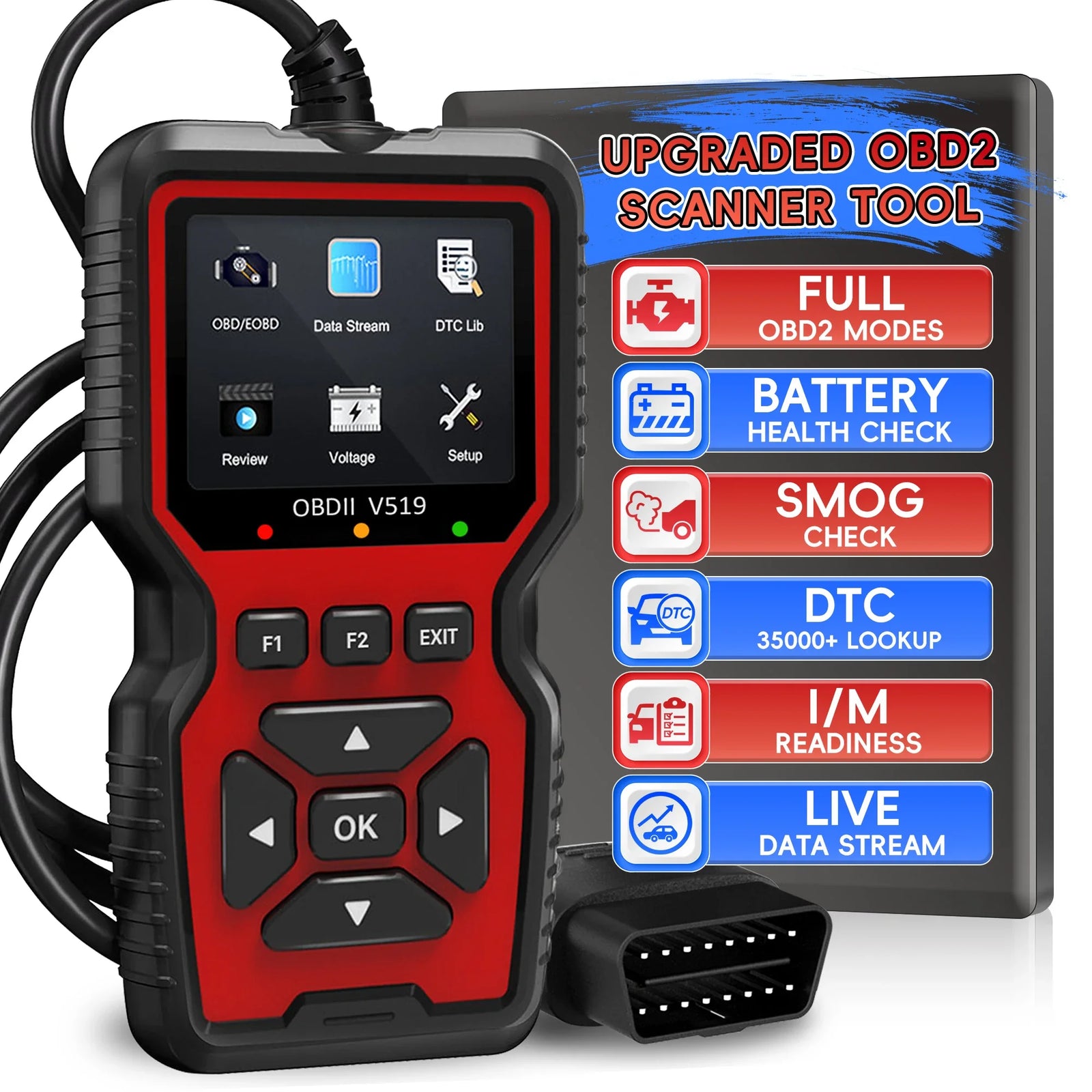 Valise Diagnostic OBD2 Lecteur de Codes Flux Direct