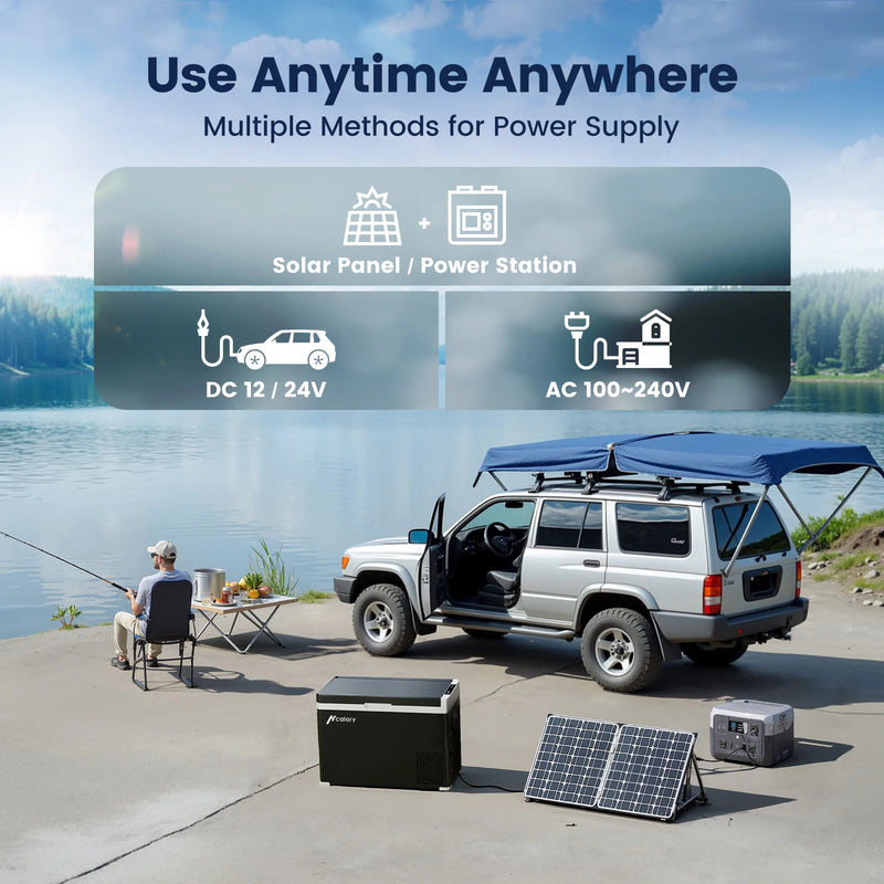 Réfrigérateur de Voiture Hcalory Série D Double Zone Frigo Congélateur à Compresseur 30 40 50 L