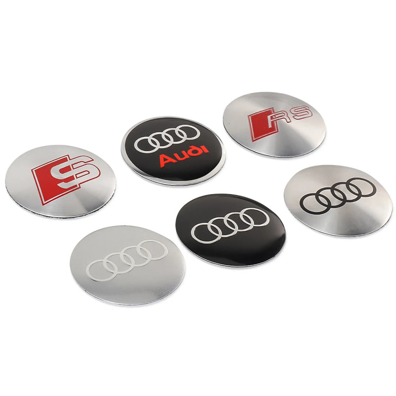 Cache-Moyeux Audi A3 A4 Q5 S line RS 60mm — détail de finition