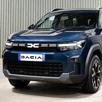 Logo Dacia Blanc 3D en ABS pour Calandre Avant, Emblème Nouveau Logo Duster, Sandero, Stepway, Jogger et Spring