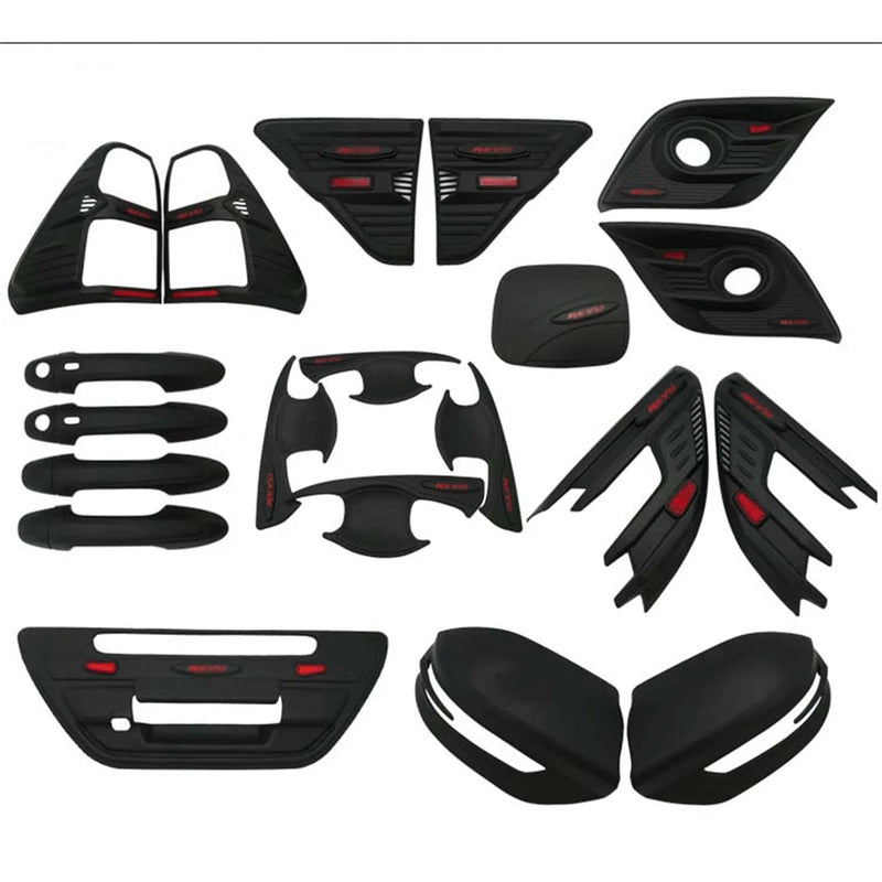 Kit de Tuning Noir Mat Toyota Hilux Revo 2015+ Extérieur en ABS Packs A B ou C