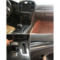 Film Adhésif Fibre de Carbone 7D Noir Brillant pour Voiture en Rouleau