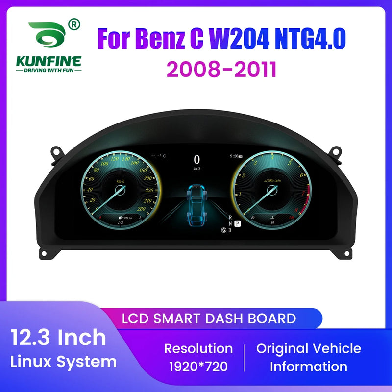 Tableau de Bord Numérique Mercedes Classe C W204 NTG4.0