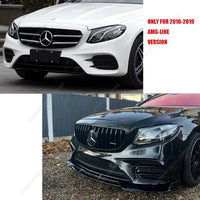 Lame Avant Mercedes Classe E W213 AMG Line 2016-2019 Noir Brillant