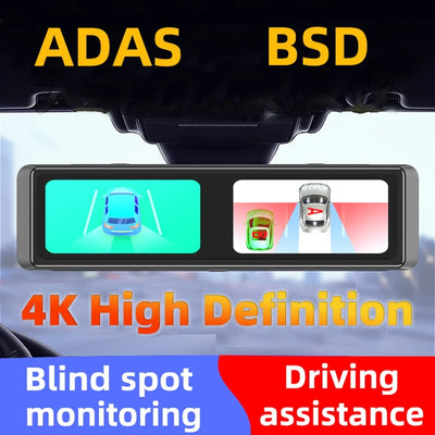 Dashcam Miroir 12 Pouces 4K Sony IMX415 4 Canaux