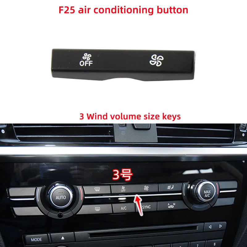Bouton de Climatisation BMW X3 F25 X4 F26 2011-2017 — détail de fixation