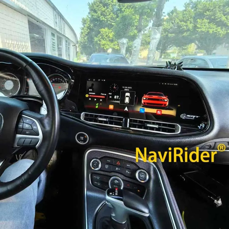Autoradio Android 13 Écran QLED Dodge Challenger SRT Hellcat 2010-2023 CarPlay Sans Fil GPS 4G