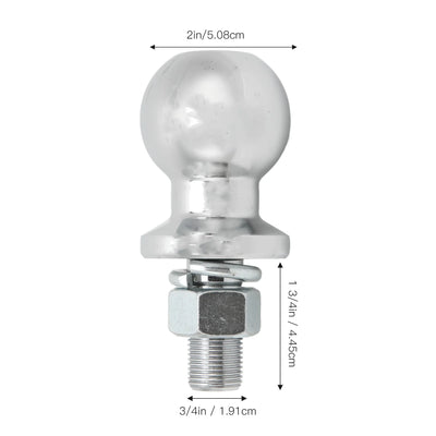 Boule d'Attelage 2 Pouces Acier Chromé 3500 lbs
