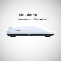Starrer Dachaufbau aus ABS, 600 bis 680 l, universal