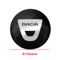 Cache-Moyeux Dacia 60 mm 56 mm Sandero Duster Jogger Lot de 4