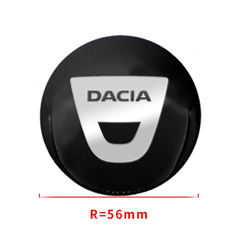 Cache-Moyeux Dacia 60 mm 56 mm Sandero Duster Jogger Lot de 4