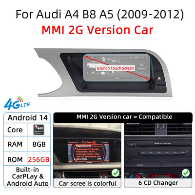 Autoradio Android Audi A4 B8 A5 CarPlay