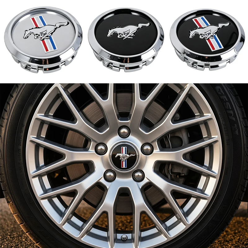Cache-Moyeux Ford Mustang Shelby Focus Ranger Kuga 68mm — vue d'ensemble
