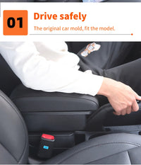 Accoudoir Volkswagen Golf 7 2014-2019 Console Centrale avec Rangement 3 USB