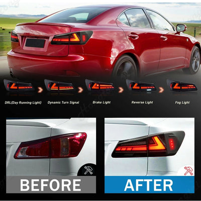 Feux Arrière LED Lexus IS250 IS300 2006-2012 Paire