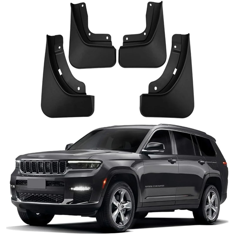 Garde-Boue Jeep Grand Cherokee L 2022-2024 Bavettes 4 Pièces Noir
