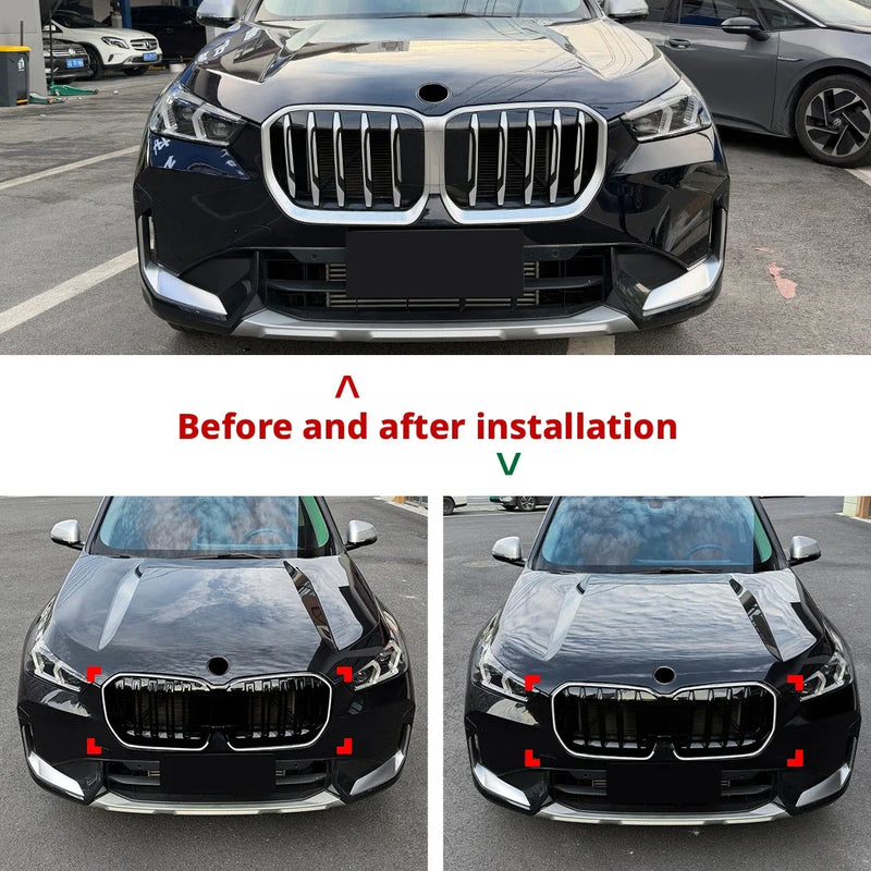 Calandre BMW X1 iX1 U11 2023+ Noir Brillant LED Lumineuse Double ou Simple Ligne