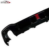 Diffuseur de Pare-Chocs Arrière Volkswagen Golf 8 GTI R-Line 2020-2023 ABS Noir Brillant