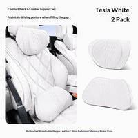 Coussin de Nuque et Soutien Lombaire Voiture Universel — exemple de montage