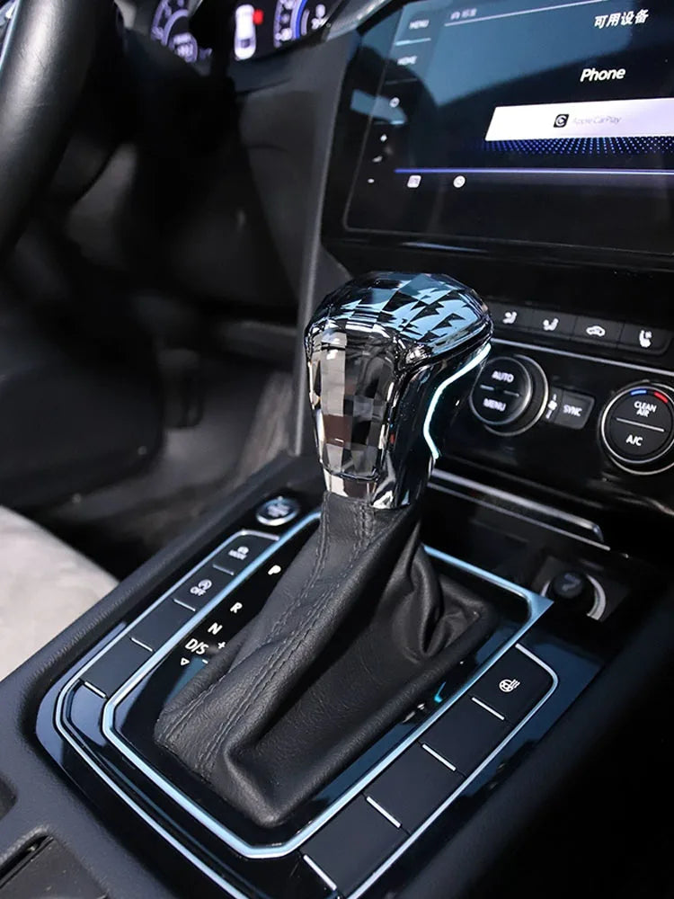 Pommeau de Vitesse Volkswagen Tiguan 2 et T-Roc en Cristal à LED, Boîte Automatique DSG