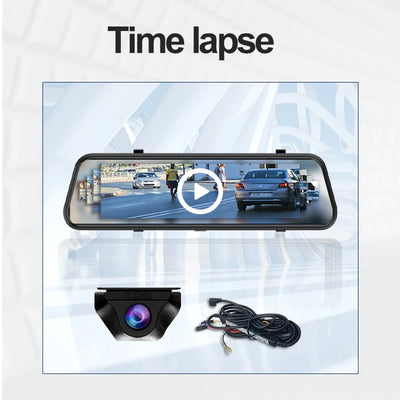 Dashcam A54 10 Pouces 4K CarPlay Sans Fil