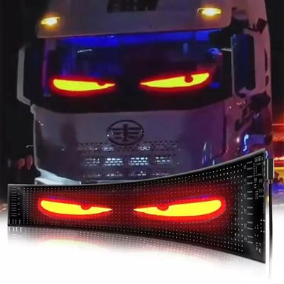 Panneau LED Yeux du Diable Flexible Voiture Télécommande