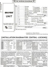Universal Central Locking Alarm 2 Car Remotes