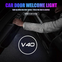 Projecteur Porte Volvo V40 2013-2019 LED, Lot de 2, 8 Motifs, Remplacement Direct