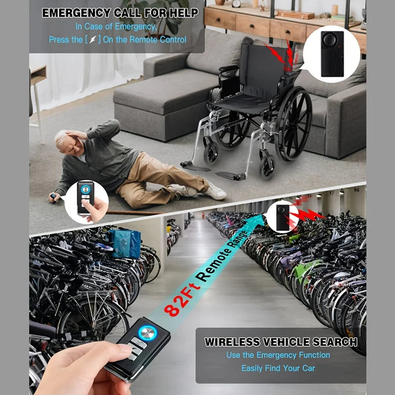 Kabelloser Autoalarm YNF 110 dB mit Vibrationssensor