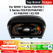 Hizpo Tableau de bord numérique 10 pouces pour BMW Série 1 2 F20/F52/F22/F23/F44/F45 X1 F48/F49 X2 F39 – Écran LCD automobile